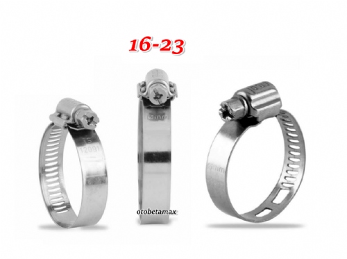 Erbi 16x23 Kelepçe Hortum Kelepçe, Metal Kelepçe,
