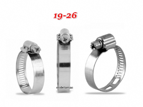 Erbi 19x26 Kelepçe, Hortum Kelepçe, Metal Kelepçe,