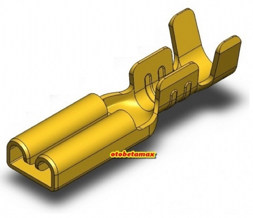 300 Adet Mesa Td2114 Küçük Dişi Fiş Kablo Ucu, 6.3mm (sf2d)